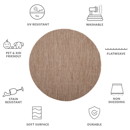 Tapis de jardin imperméable pour intérieur/extérieur SAFAVIEH Courtyard Begajeta.