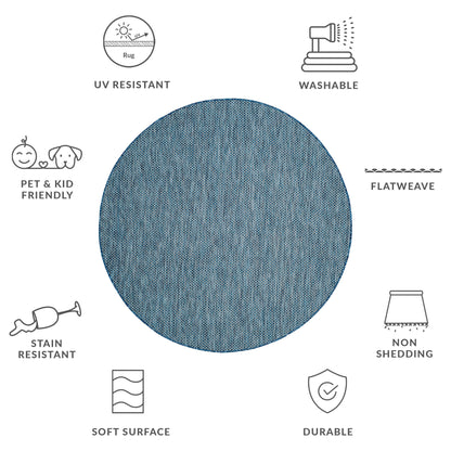 Tapis de jardin imperméable pour intérieur/extérieur SAFAVIEH Courtyard Begajeta.