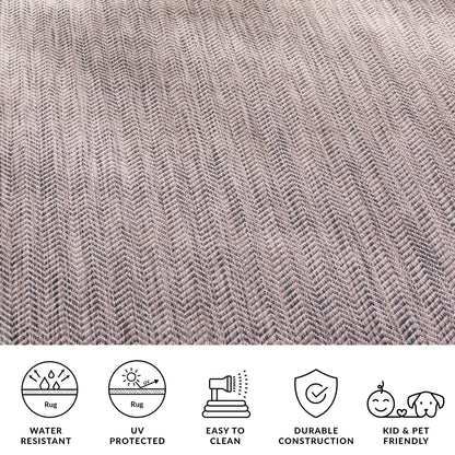 Tapis de jardin imperméable pour intérieur/extérieur SAFAVIEH Courtyard Ilmur