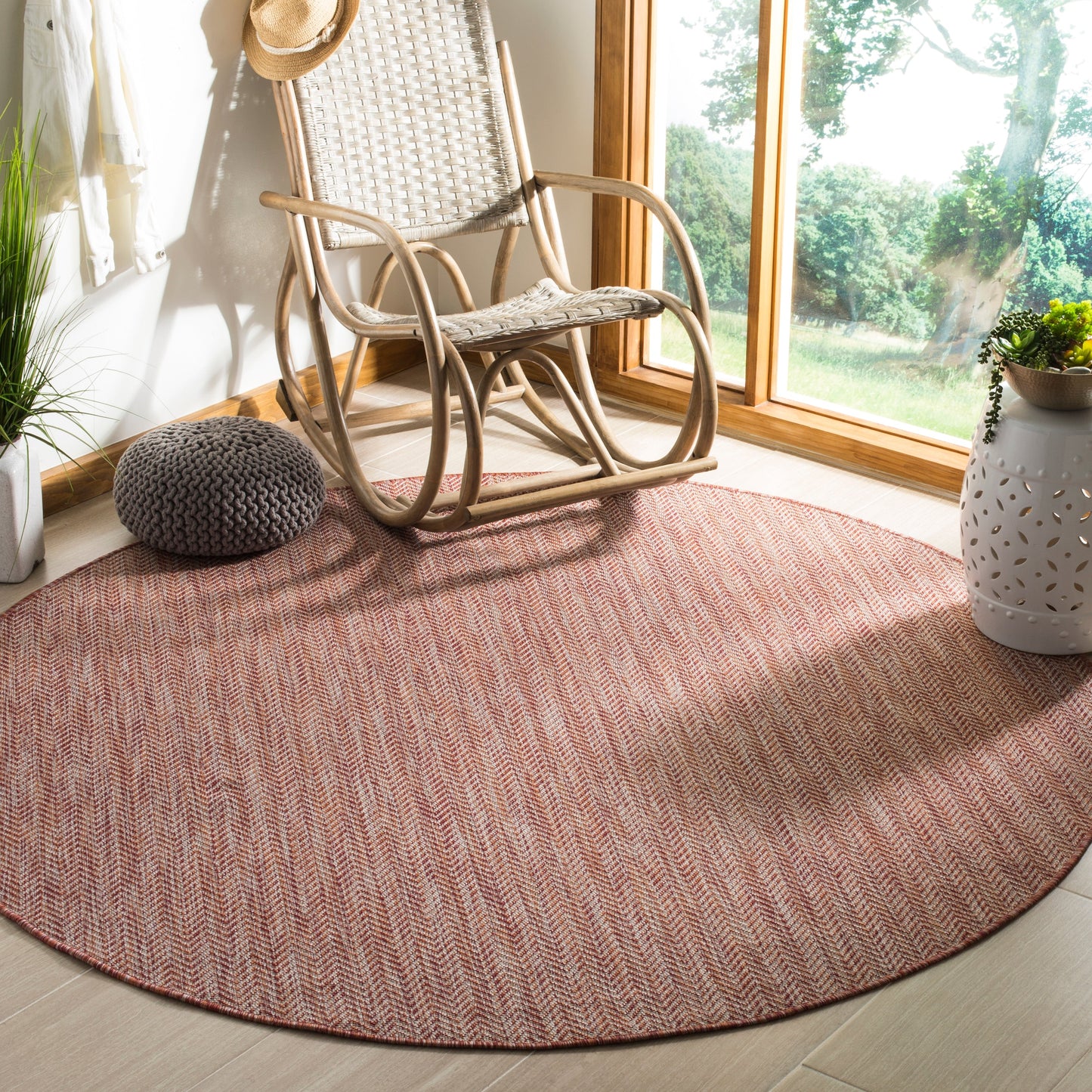 Tapis de jardin imperméable pour intérieur/extérieur SAFAVIEH Courtyard Ilmur
