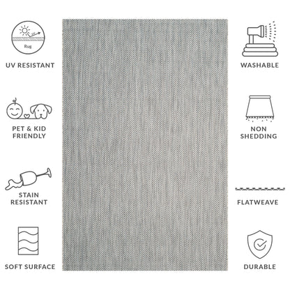 Tapis de jardin imperméable pour intérieur/extérieur SAFAVIEH Courtyard Ilmur