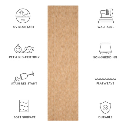 Tapis de jardin imperméable pour intérieur/extérieur SAFAVIEH Courtyard Ilmur