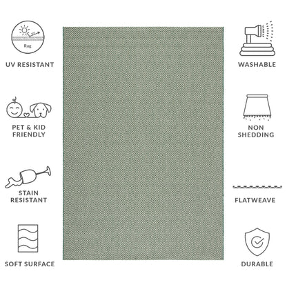 Tapis de jardin imperméable pour intérieur/extérieur SAFAVIEH Courtyard Ilmur