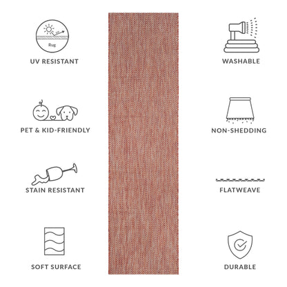 Tapis de jardin imperméable pour intérieur/extérieur SAFAVIEH Courtyard Ilmur