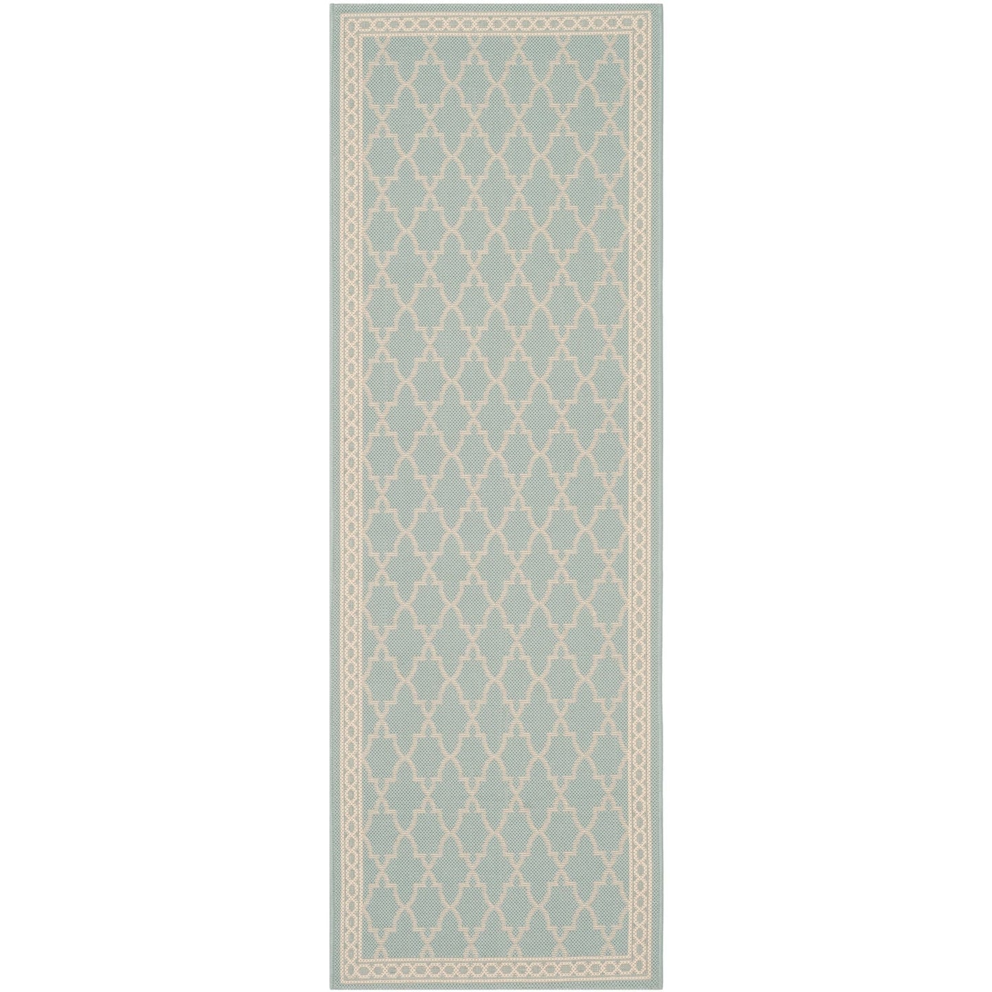 Tapis de jardin imperméable pour intérieur/extérieur SAFAVIEH Courtyard Janell Treillis