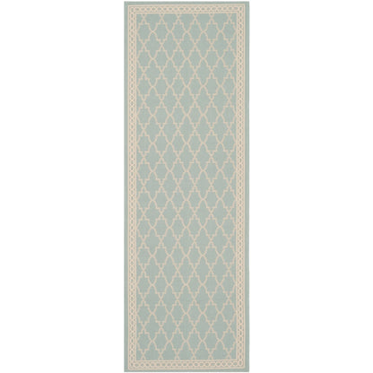 Tapis de jardin imperméable pour intérieur/extérieur SAFAVIEH Courtyard Janell Treillis