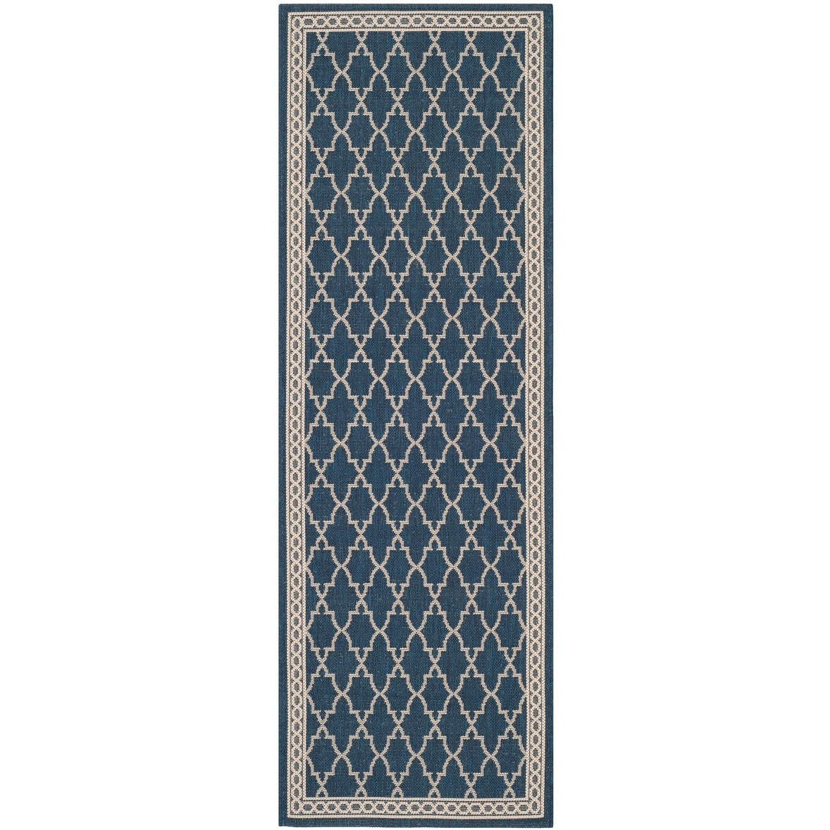 Tapis de jardin imperméable pour intérieur/extérieur SAFAVIEH Courtyard Janell Treillis
