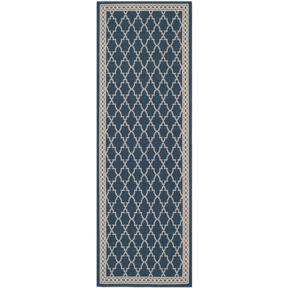 Tapis de jardin imperméable pour intérieur/extérieur SAFAVIEH Courtyard Janell Treillis