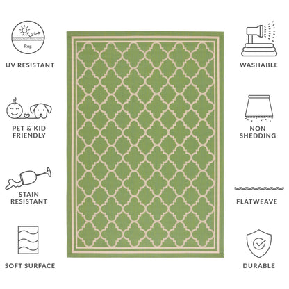 Tapis de jardin imperméable d'intérieur/extérieur SAFAVIEH Courtyard Kristelle