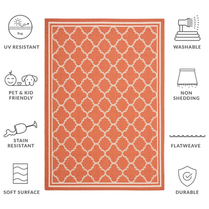 Tapis de jardin imperméable d'intérieur/extérieur SAFAVIEH Courtyard Kristelle