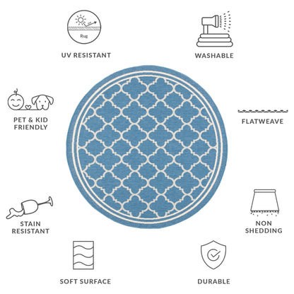 Tapis de jardin imperméable d'intérieur/extérieur SAFAVIEH Courtyard Kristelle