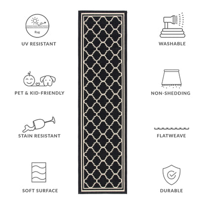 Tapis de jardin imperméable d'intérieur/extérieur SAFAVIEH Courtyard Kristelle