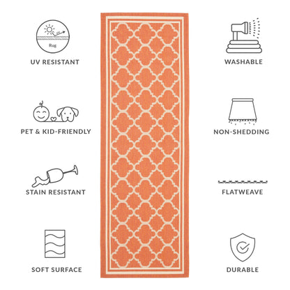 Tapis de jardin imperméable d'intérieur/extérieur SAFAVIEH Courtyard Kristelle