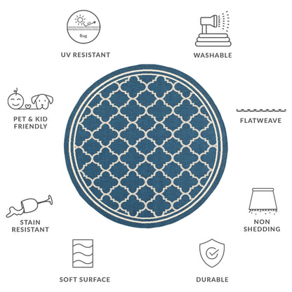 Tapis de jardin imperméable d'intérieur/extérieur SAFAVIEH Courtyard Kristelle