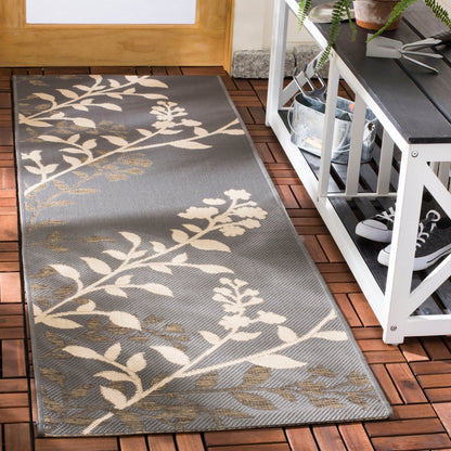 Tapis de jardin imperméable d'intérieur/extérieur SAFAVIEH Courtyard Luann Botanical