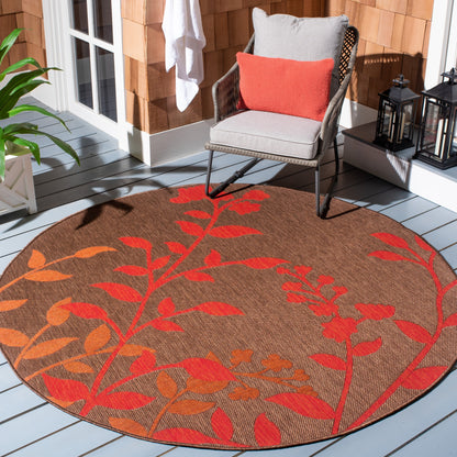 Tapis de jardin imperméable d'intérieur/extérieur SAFAVIEH Courtyard Luann Botanical