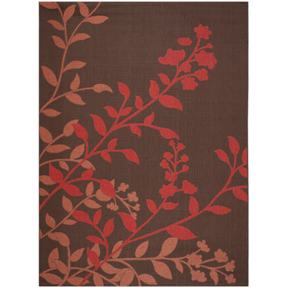 Tapis de jardin imperméable d'intérieur/extérieur SAFAVIEH Courtyard Luann Botanical