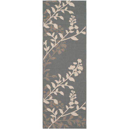 Tapis de jardin imperméable d'intérieur/extérieur SAFAVIEH Courtyard Luann Botanical
