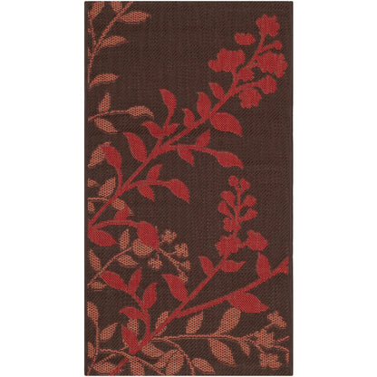 Tapis de jardin imperméable d'intérieur/extérieur SAFAVIEH Courtyard Luann Botanical