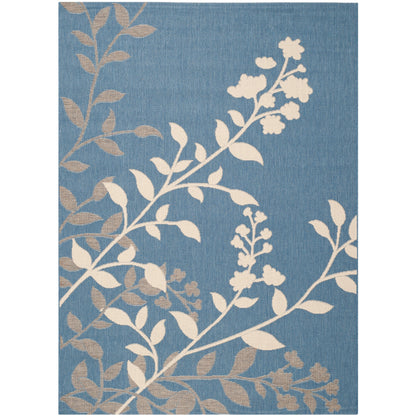 Tapis de jardin imperméable d'intérieur/extérieur SAFAVIEH Courtyard Luann Botanical