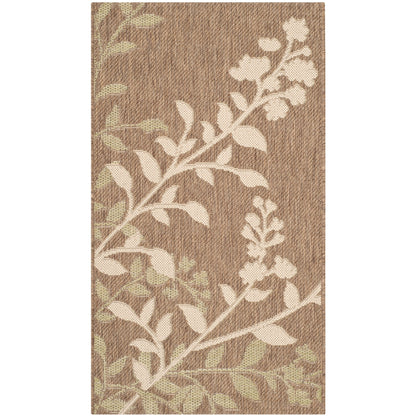 Tapis de jardin imperméable d'intérieur/extérieur SAFAVIEH Courtyard Luann Botanical