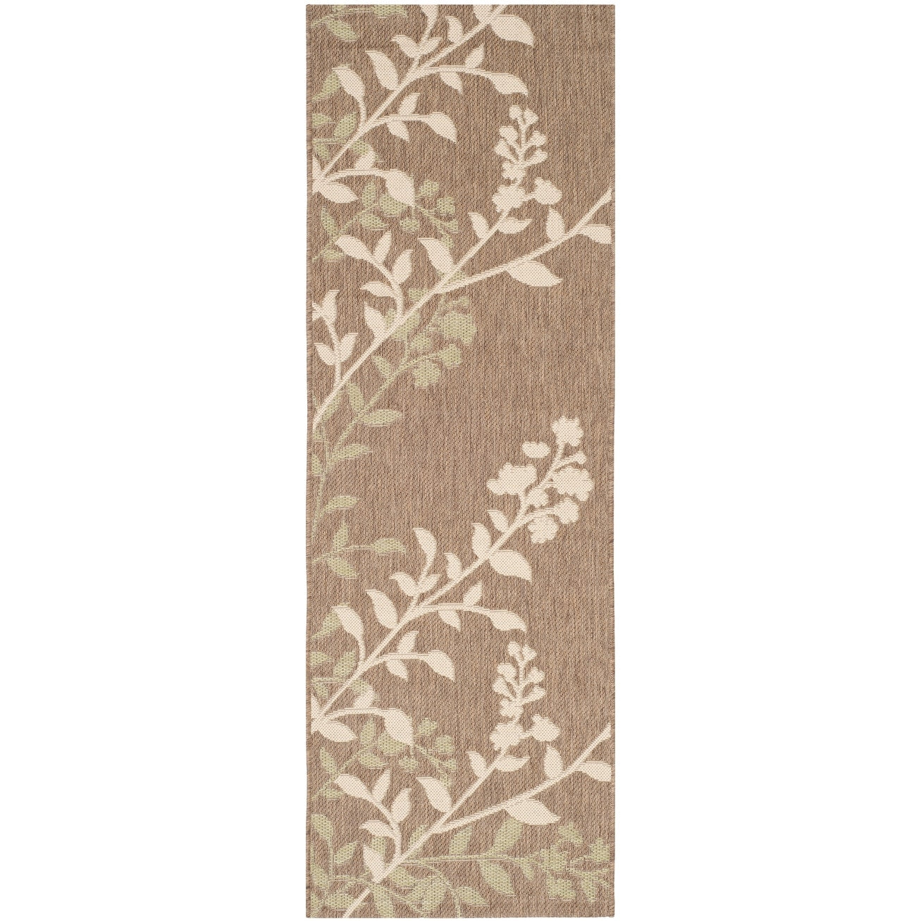 Tapis de jardin imperméable d'intérieur/extérieur SAFAVIEH Courtyard Luann Botanical