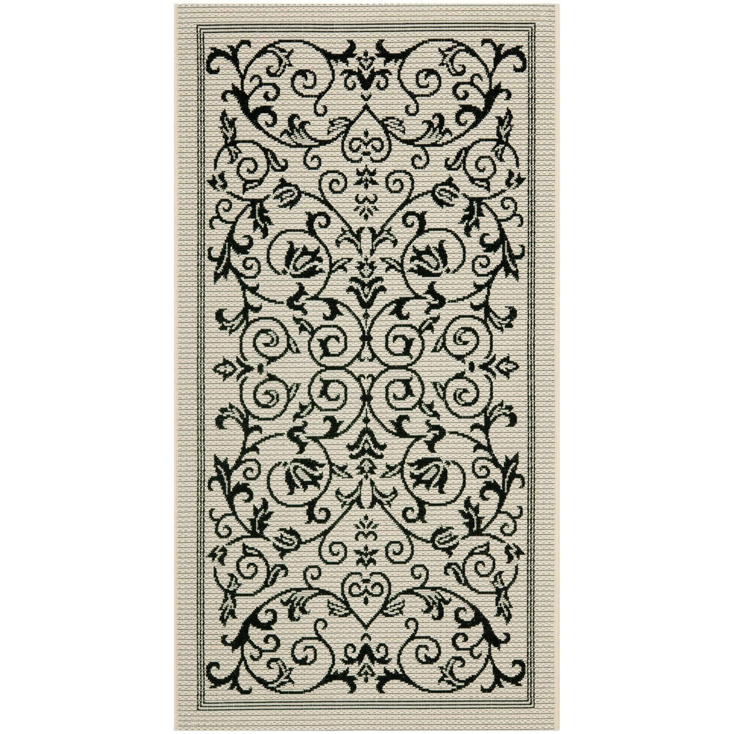 Tapis de jardin imperméable d'intérieur/extérieur SAFAVIEH Courtyard Miljeta