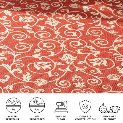 Tapis de jardin imperméable d'intérieur/extérieur SAFAVIEH Courtyard Miljeta