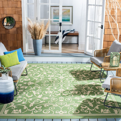 Tapis de jardin imperméable d'intérieur/extérieur SAFAVIEH Courtyard Miljeta