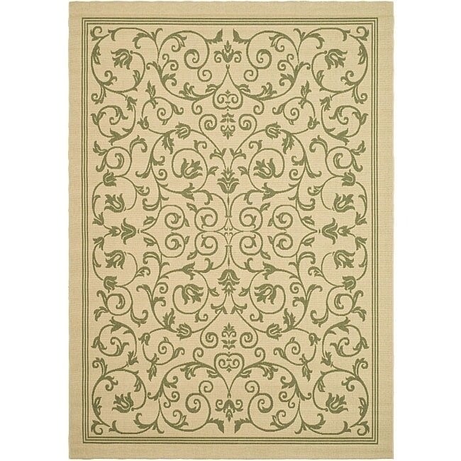 Tapis de jardin imperméable d'intérieur/extérieur SAFAVIEH Courtyard Miljeta