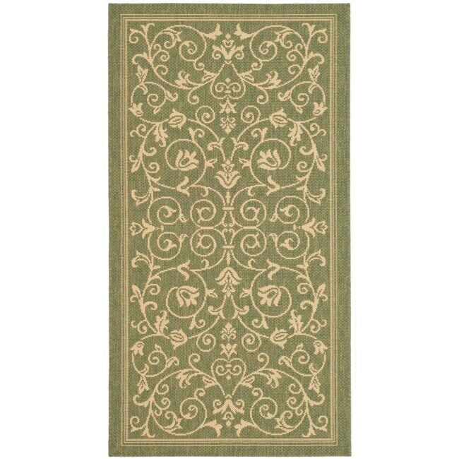Tapis de jardin imperméable d'intérieur/extérieur SAFAVIEH Courtyard Miljeta
