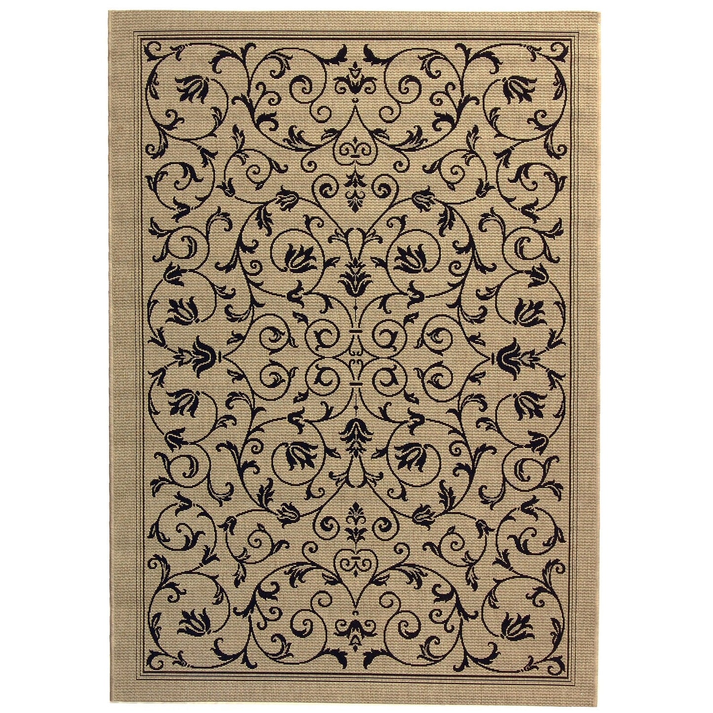 Tapis de jardin imperméable d'intérieur/extérieur SAFAVIEH Courtyard Miljeta
