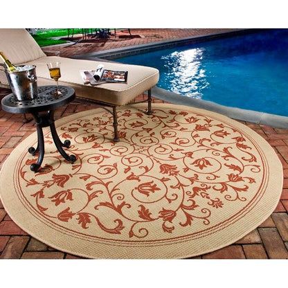 Tapis de jardin imperméable d'intérieur/extérieur SAFAVIEH Courtyard Miljeta