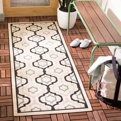 Tapis de jardin imperméable pour intérieur/extérieur SAFAVIEH Courtyard Oyvor