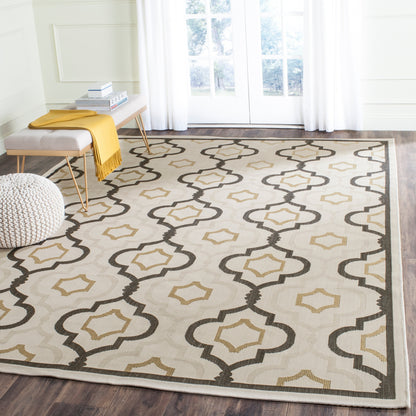 Tapis de jardin imperméable pour intérieur/extérieur SAFAVIEH Courtyard Oyvor