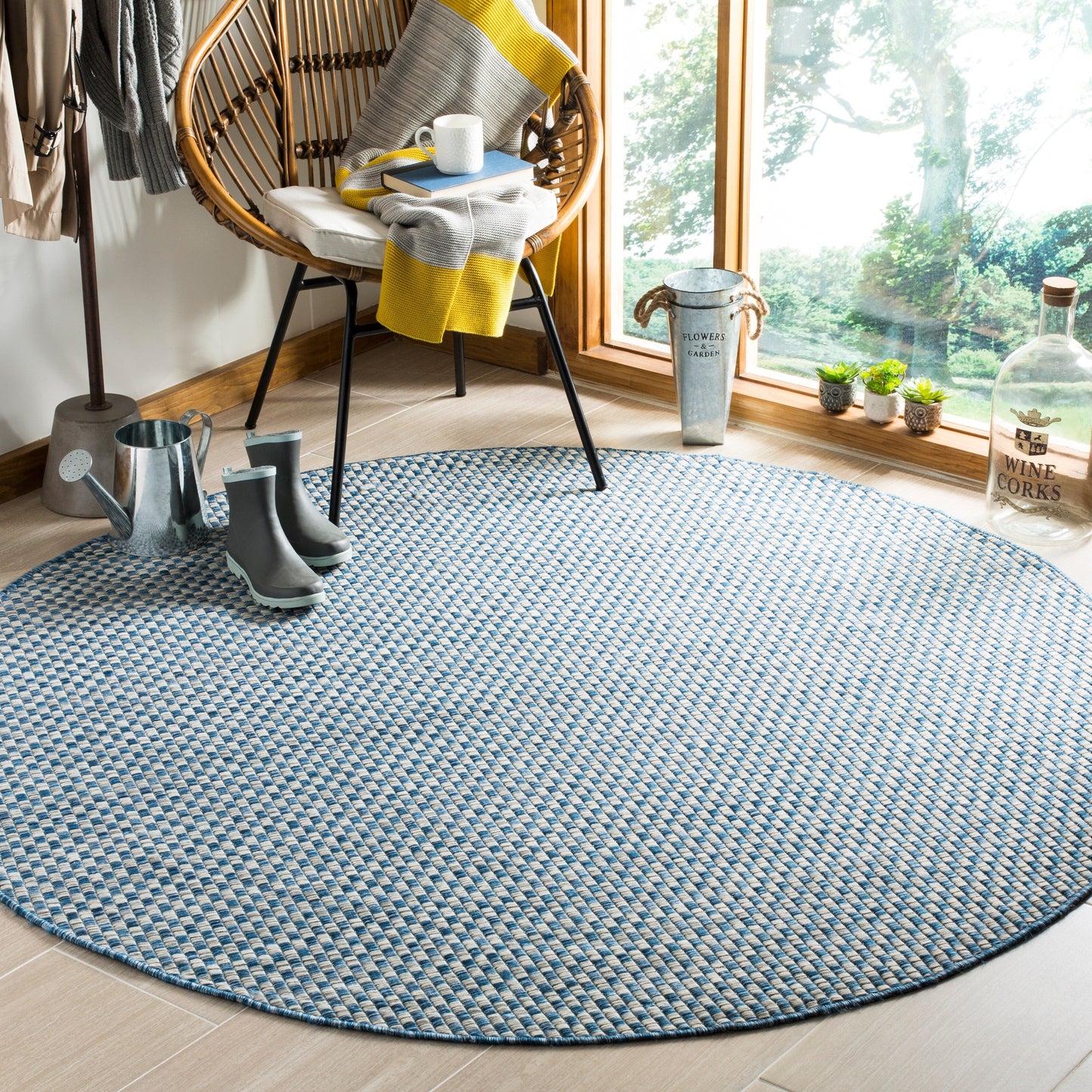 Tapis de jardin imperméable pour intérieur/extérieur SAFAVIEH Courtyard Ragini