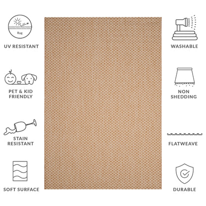 Tapis de jardin imperméable pour intérieur/extérieur SAFAVIEH Courtyard Ragini