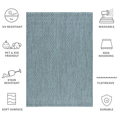 Tapis de jardin imperméable pour intérieur/extérieur SAFAVIEH Courtyard Ragini