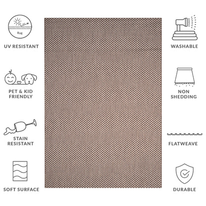Tapis de jardin imperméable pour intérieur/extérieur SAFAVIEH Courtyard Ragini
