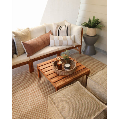 Tapis de jardin imperméable pour intérieur/extérieur SAFAVIEH Courtyard Ragini