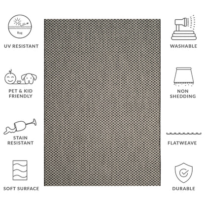 Tapis de jardin imperméable pour intérieur/extérieur SAFAVIEH Courtyard Ragini
