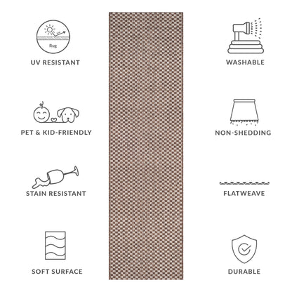 Tapis de jardin imperméable pour intérieur/extérieur SAFAVIEH Courtyard Ragini