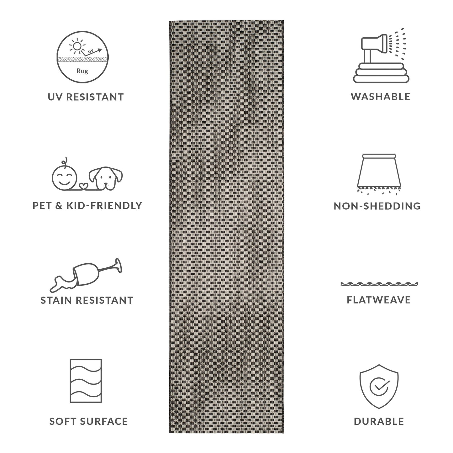 Tapis de jardin imperméable pour intérieur/extérieur SAFAVIEH Courtyard Ragini