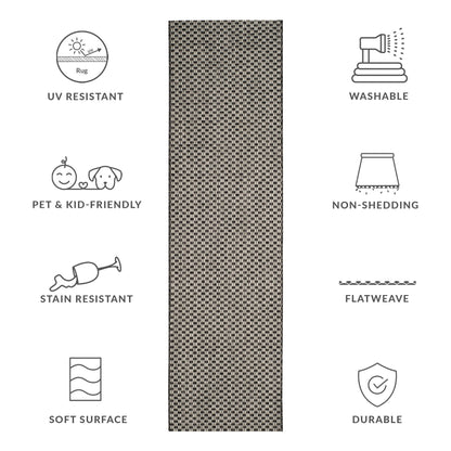 Tapis de jardin imperméable pour intérieur/extérieur SAFAVIEH Courtyard Ragini