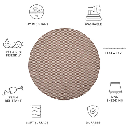 Tapis de jardin imperméable pour intérieur/extérieur SAFAVIEH Courtyard Ragini