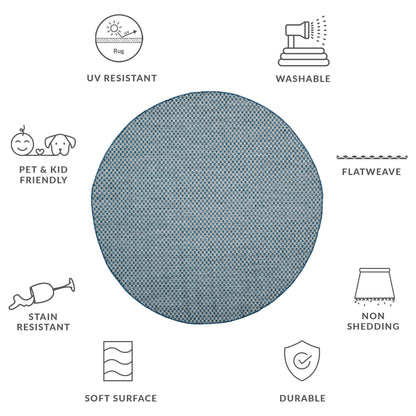 Tapis de jardin imperméable pour intérieur/extérieur SAFAVIEH Courtyard Ragini