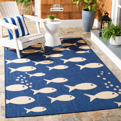 Tapis de jardin imperméable pour intérieur/extérieur SAFAVIEH Courtyard Ragne