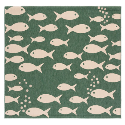 Tapis de jardin imperméable pour intérieur/extérieur SAFAVIEH Courtyard Ragne