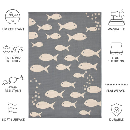 Tapis de jardin imperméable pour intérieur/extérieur SAFAVIEH Courtyard Ragne