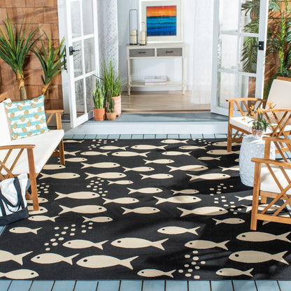 Tapis de jardin imperméable pour intérieur/extérieur SAFAVIEH Courtyard Ragne
